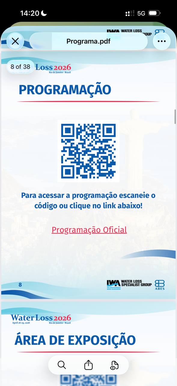 QR code área de exposição